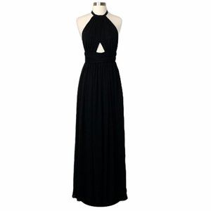 NWOT Lovers + Friends Hazel Black Gown Sz. S